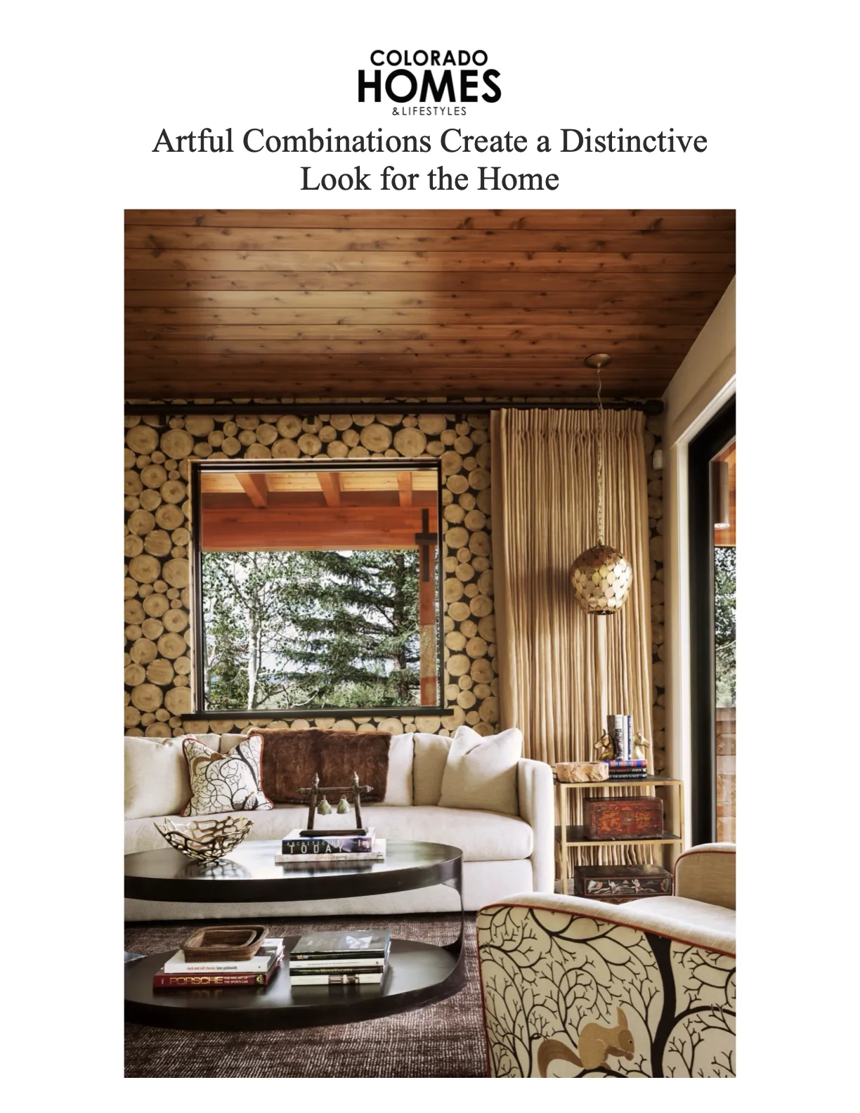 Colorado Homes and Lifestyles Andrea Schumacher Interiors cover